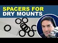 Spacer for dry mounted microscope slides (such as crystals)