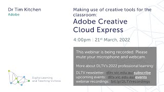 Making use of creative tools for the classroom: Adobe Creative Cloud Express