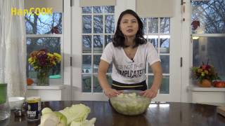 HanCOOK How to make Easy Napa Cabbage Kimchi(배추김치) Recipe.