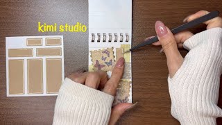 ミニノートコラージュ 02-14 / 作業音 / ASMR / 紙の音 / 音声なし / 音楽なし / 字幕なし