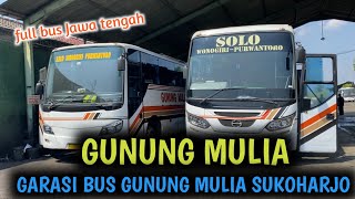 GARASI BUS GUNUNG MULIA SUKOHARJO//BANYAK BUS  GARASI LUAS Jawa Tengah