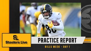 Steelers Live Practice Report: Bills Week - Day 1 | Pittsburgh Steelers