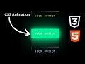 CSS Animation Neon Light Button Animation Effects on Hover with CSS Snake Border