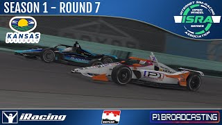 🏁Sim-Motion ISRA Open Wheel Series🏁 | KANSAS | Inaug. Season Rd7 | iRacing IndyCar Broadcast