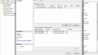 how to attach and Detach database in SQL server 2005.avi