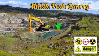 Discovering the History of Middle Peak Quarry  #drone #travel #history #quarry #mining #danger