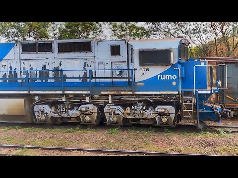 Trem Com Dupla De Es43bbi Da Rumo Youtube