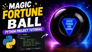 Python code tutorial | Magic Fortune Ball | #coding #python