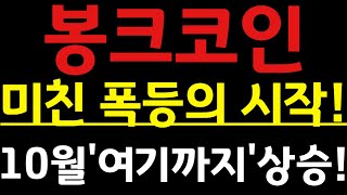 🔴[봉크코인]🔥미친 폭등의 시작!🔥10월 \