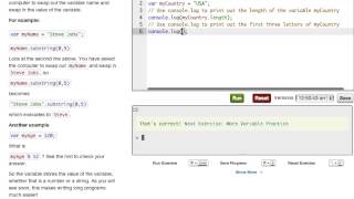 Codecademy: Javascript Variables Walkthrough!