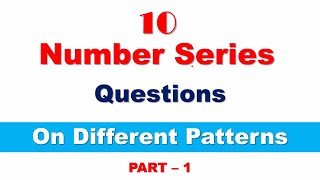 Number Series Question on Different Pattern for SBI CLERK EXAM | Part - 1|  Study Smart