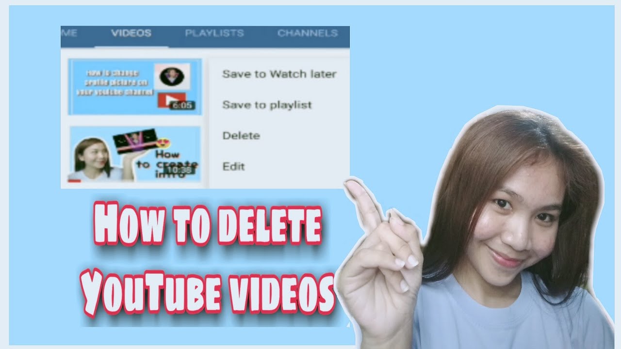 How To Delete Youtube Videos - YouTube