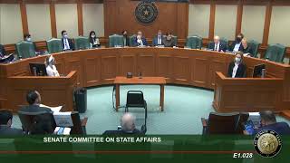 Texas Senate Committee on State Affairs Meeting - April 29, 2021