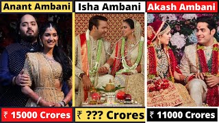 Mukesh Ambani's Children Most Expensive Weddings - Anant, Isha, Nita, Akash, Radhika Merchant