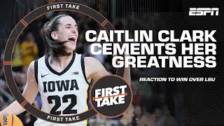 CAITLIN CLARK CEMENTS WHAT GREATNESS IS! - Stephen A. puts EMPHASIS on Iowa's wi