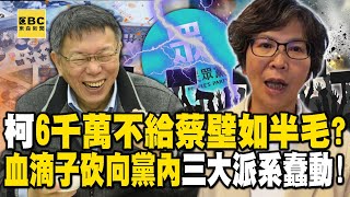 【精選】柯文哲剩6千萬「不給蔡壁如半毛」寧願買96萬便當！？血滴子怒出手砍向黨内「後柯文哲時代」三大派系蠢蠢欲動？！【關鍵時刻】 @ebcCTime