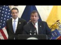 Governor Christie: NY & NJ Need To Be Ahead Of The Curve