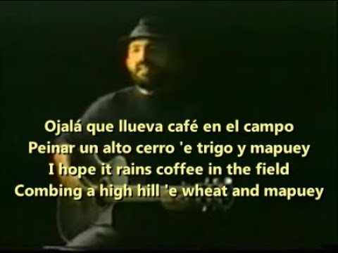 Juan Luis Guerra - Ojala Que Llueva Cafe ' Lyrics // Subtitulada Al ...