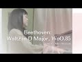 Beethoven: Waltz in D Major, WoO.85                 piano  Mai Akizuki