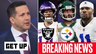 GET UP | ESPN Update: A. Rodgers to Rams? Sam Darnold to Raiders? Cowboys extend Micah? Tee Higgins?