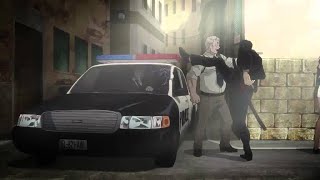 Gangsta - Nicolas kicks the police car