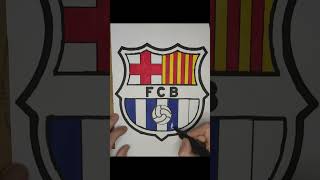 FC Barcelona #asmr #fuutbol #soccer #sutisfying #coloring #drawing  #logo  #fcbarcelona #barcelona