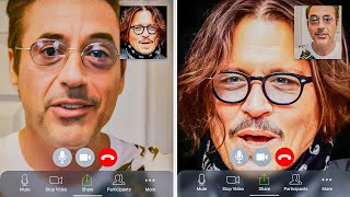 Robert Downey Jr. Facetimed With Johnny Depp After The Win!