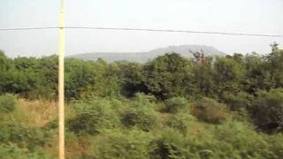 Parnera Mountain from Train