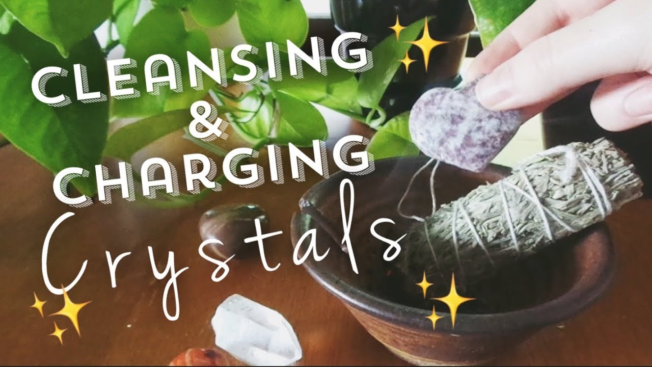 How To Cleanse & Charge Your Crystals - YouTube