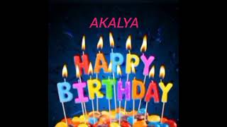 Akalya Name Happy Birthday to you Video Song Happy Birthday Song with names