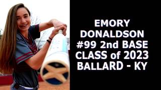 Emory Donaldson 2nd Base Class of 2023 Ballard KY Video Profile