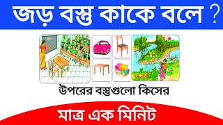 জড় বস্তু কি ? জড় বস্তু কাকে বলে ? Inert objects | প্রাথমিক বিজ্ঞান | জড় কি ? বস্তু কি ?