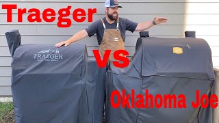 Traeger vs Oklahoma Joe - Chicken Wings - Oklahoma Joe Temperature Problems!