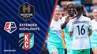 Houston Dash vs. Kansas City Current : Extended Highlights | NWSL I CBS Sports Attacking Third