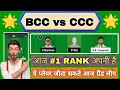 BCC vs CCC Dream11 Prediction | BCC vs CCC Dream11 GSA T20 | BCC vs CCC Today Match Team |