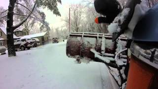 Snowplowing, with the new GoPro