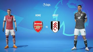 FIFA 22 | Arsenal Vs Fulham | Premier league 2022/23 | 4K Gameplay