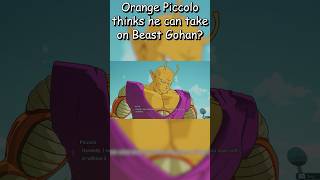 Orange Piccolo thinks he can take on Beast Gohan! IN DRAGONBALL SPARKING ZERO! #shorts