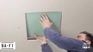 How Do You Fit a Ceiling Access Panel? - BA-F1 Drywall Access Panel with Fixed Hinges