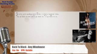 🎙 Back To Black - Amy Winehouse Vocal Backing Track with chords and lyrics