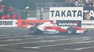 TOYOTA F1 TF108+小林可夢偉、モータースポーツジャパン2008デモ走行。