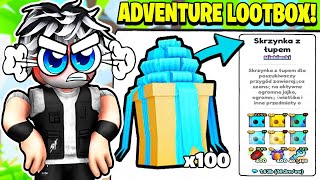 I OPENED THE 100th ADVENTURER LOOTBOX IN PET SIMULATOR 99! *HUGE?!* Roblox!