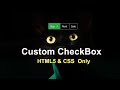 Create a Custom Checkbox with Pure CSS | Tick Icon Tutorial Using HTML & CSS #uioxygen