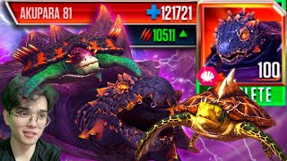 The Ancestor of the Giant Ancient Tortoise vs. Turtles of LYFP in Jurassic World Mobile