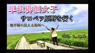 【単独徘徊女子❤︎最果てのサロベツ原野を行く】地平線と日本最大、幻のヒグマと言われた 北海太郎君に逢いに