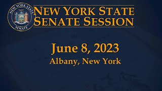 New York State Senate Session - 06/08/23