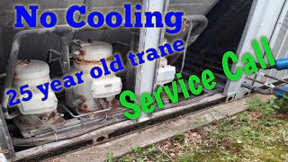 25 year old trane Service call