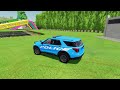 transporting police cars ambulance car fire department with man trucks farming simulator 22