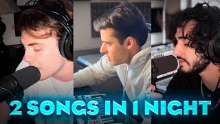 WE MADE 2 SONGS IN 1 NIGHT! *insane studio session*