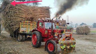 Powerful Tractors | No one really has the power of a Belarus 510.1 tractor | Tractor pulling trailer